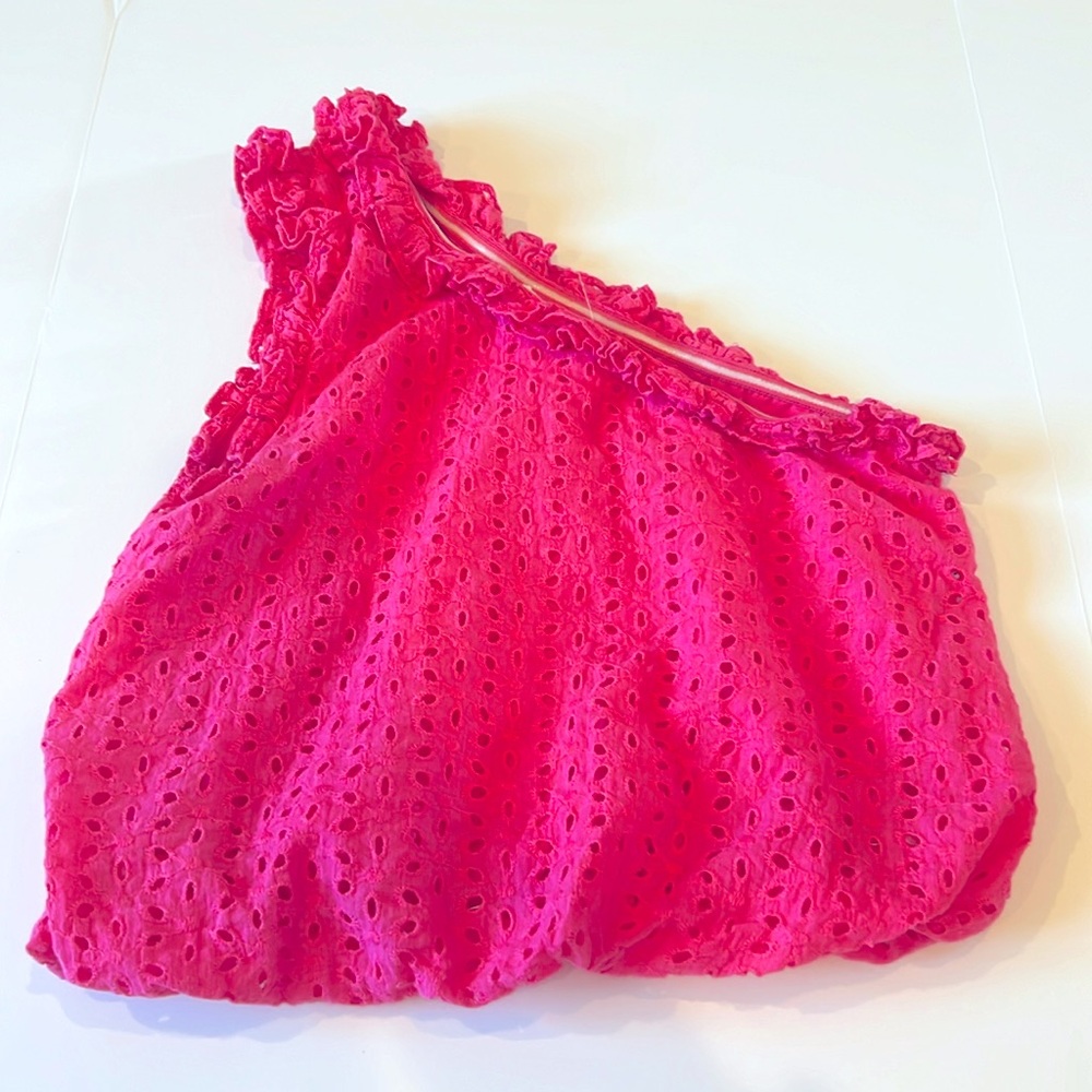 Entro Pink One-shoulder Top